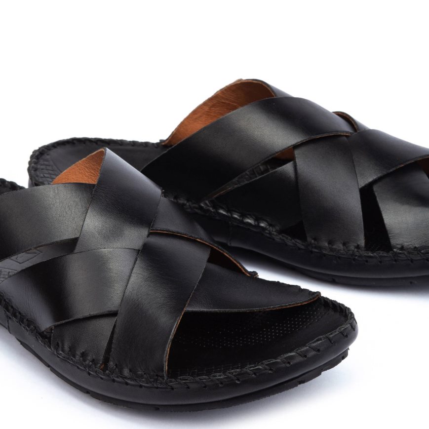 Men's Pikolinos TARIFA Sandals Black | NZ I98Q3A1